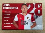 Feyenoord spelerskaart Toornstra met handtekening, Ophalen of Verzenden, Zo goed als nieuw, Feyenoord, Spelerskaart