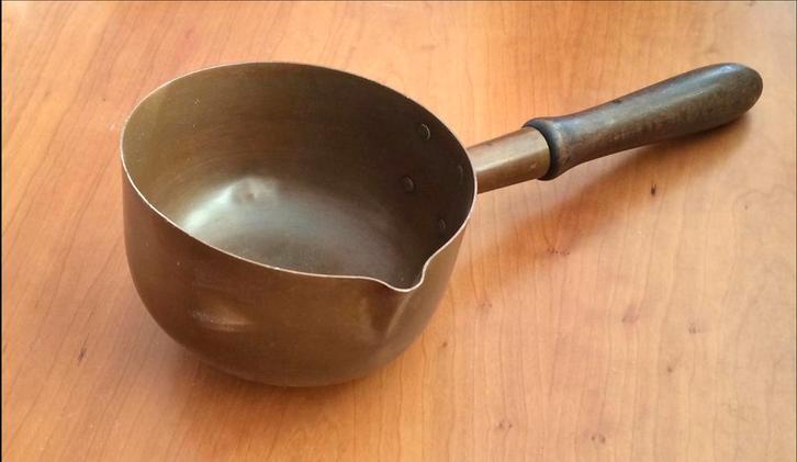 Koperen Sauspan / Suikerpan / Jampan, Huis en Inrichting, Keuken | Potten en Pannen, Gebruikt, Kookpan of Snelkookpan, Overige materialen