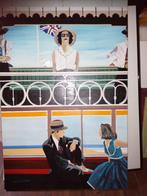 Echt schilderij afm 81 bij 121 cm, Ophalen, Zo goed als nieuw, Schilderij, 75 tot 100 cm