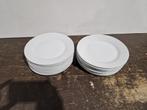 18 stuks witte borden 24cm doorsnee €1,75 p.st., Ophalen of Verzenden, Zo goed als nieuw, Bord(en), Overige stijlen