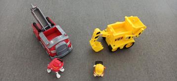 Marshall en Rubble speelgoed auto's incl. poppetje beschikbaar voor biedingen