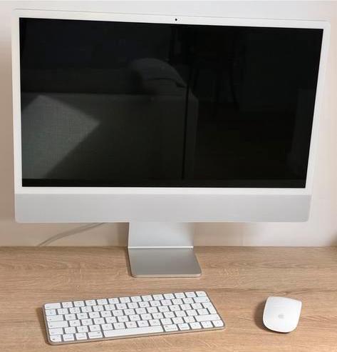 iMac 24-inch 2023 M3 Silver, Computers en Software, Apple Desktops, Zo goed als nieuw, iMac, SSD, Ophalen