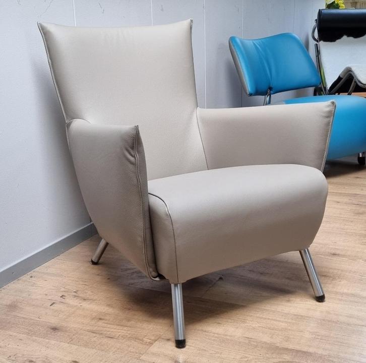 Label Cheo fauteuil Gerard van den Berg refurbished, Huis en Inrichting, Fauteuils, Nieuw, Hout, Leer, Metaal, 50 tot 75 cm, 75 tot 100 cm