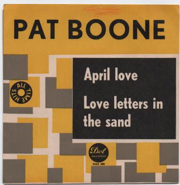 Pat Boone- April Love   / Love letters  All Time HIts beschikbaar voor biedingen