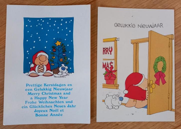 ansichtkaart kerst cartoonfiguur Ziggy/Tom Wilson, Verzamelen, Ansichtkaarten | Themakaarten, Gelopen, 1980 tot heden, Feest(dag)