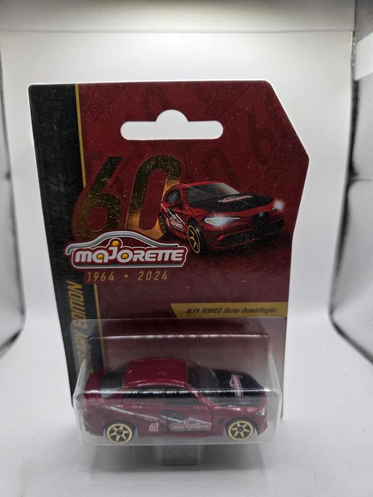Majorette Alfa Romeo Giulia Quadrifoglio 60th Anniversary, Hobby en Vrije tijd, Modelbouw | Auto's en Voertuigen, Nieuw, Auto