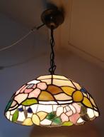 Tiffany hanglamp, Ophalen of Verzenden, Gebruikt, Glas, Minder dan 50 cm