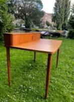 Horizontaal rolluik bureau notenhout, Huis en Inrichting, Bureaus, Ophalen, Gebruikt, Bureau