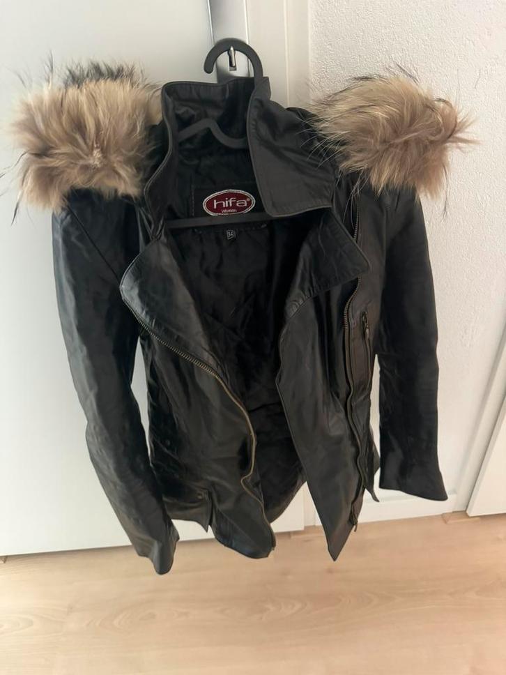 Stijlvolle Dames Leren Jas – Maat 34, Kleding | Dames, Jassen | Winter, Zo goed als nieuw, Maat 34 (XS) of kleiner, Ophalen