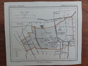 30 / Muntendam Zuidbroek Borger Litho uit 1875 van J. Kuyper beschikbaar voor biedingen