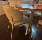 2x Karwei eetkamerstoel Lola beige bouclé, Ophalen, Overige kleuren, Zo goed als nieuw, Eén