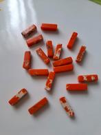 Natuursteen kralen staafjes oranje 18 stuks, Ophalen of Verzenden, Nieuw, Kraal