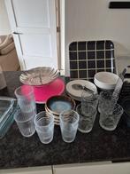 Startersset servies en bestek voor zacht prijsje, met iitala, Ophalen, Gebruikt, Glas, Overige stijlen