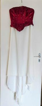 Trouwjurk strapless, Maat 38/40 (M), Overige typen, Wit, Ophalen of Verzenden