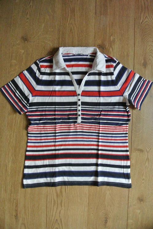 RS Roberto Sarto polo shirt 40 blauw rood streep zga nieuw, Kleding | Dames, T-shirts, Zo goed als nieuw, Maat 38/40 (M), Blauw