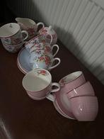 Servies Fleurique de seq, Huis en Inrichting, Keuken | Servies, Ophalen, Zo goed als nieuw, Overige stijlen, Kop(pen) en/of Schotel(s)