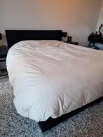 Tweepersoons boxspring bed (200x160cm), Ophalen, Gebruikt, Zwart, Tweepersoons