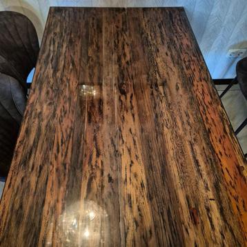 Epoxy tafel 200100 met x-poot staal  beschikbaar voor biedingen