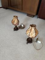 Antieke Nachtlampjes - Set van 2, Ophalen of Verzenden, Gebruikt, Hout, Minder dan 50 cm