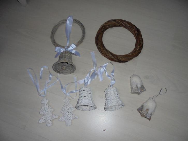 rieten versieringen kerst, Diversen, Kerst, Zo goed als nieuw, Ophalen of Verzenden