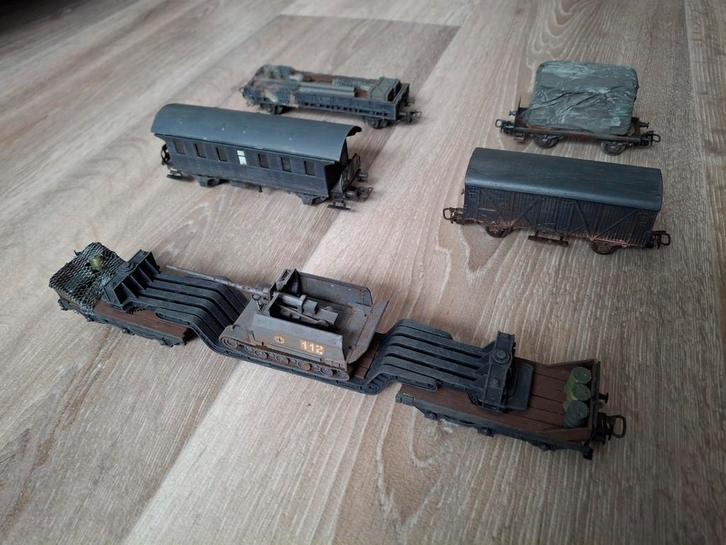 Marklïn/ Roco HO militaire wagons DB, Hobby en Vrije tijd, Modeltreinen | H0, Gebruikt, Wagon, Wisselstroom, Märklin, Ophalen of Verzenden