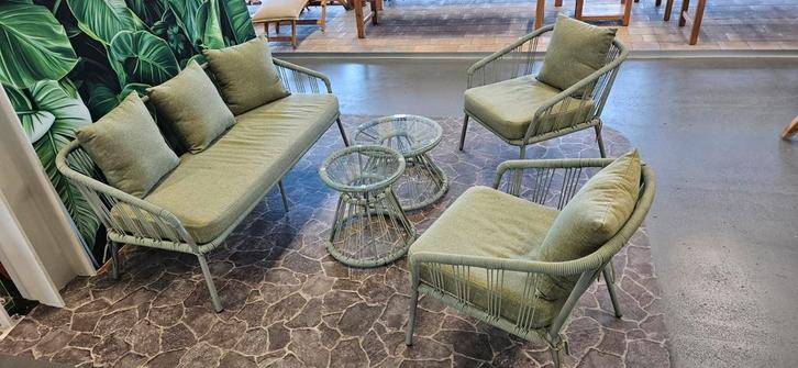 Oasis 5-delige Tuinset / Loungeset, Tuin en Terras, Tuinsets en Loungesets, Nieuw, Loungeset, Kunststof, 5 zitplaatsen, Bank, Bijzettafel