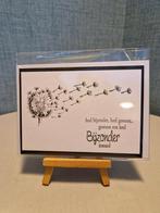 Kaartje condoleance gestempeld pluis bloem, Ophalen of Verzenden, Nieuw, Overige thema's