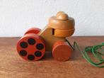 Vintage houten trekspeelgoed Kikker, Kinderen en Baby's, Speelgoed | Houten speelgoed, Ophalen of Verzenden, Overige typen