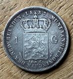 1 gulden 1837 Willem I, Postzegels en Munten, Munten | Nederland, Ophalen, 1 gulden, Zilver, Koning Willem I