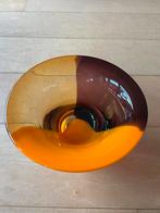 Schaal van gekleurd glas van glaskunstenaar, Ophalen of Verzenden, Zo goed als nieuw, Rond, Glas