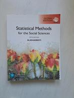 Statistical methods for the social sciences, Boeken, Studieboeken en Cursussen, Ophalen of Verzenden, Zo goed als nieuw, WO