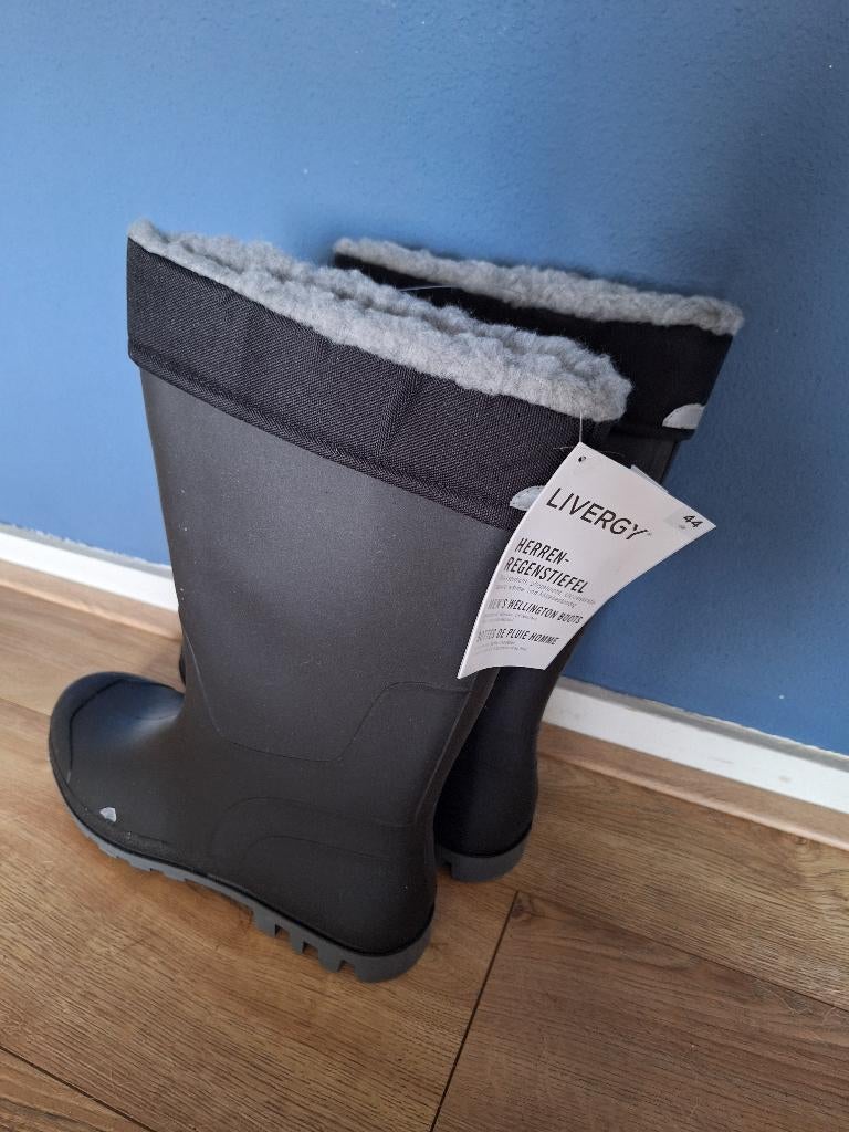 Livergy regenlaarzen maat 44 zwart, Zwart, Boots, Nieuw, Ophalen of Verzenden