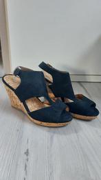 Sandalen met sleehak maat 36, Zwart, Zo goed als nieuw, Graceland, Sandalen of Muiltjes