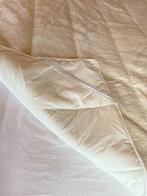 Luxe wollen onderleg deken 160 - 200 cm, Huis en Inrichting, Overige typen, Wit, Zo goed als nieuw, Ophalen