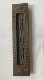 Antieke Art deco tochtklep voor brievenbus, Ophalen of Verzenden, Gebruikt, IJzer, Brievenbusklep