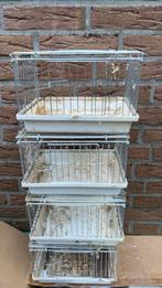 Te koop 4 kleine kooitjes, Ophalen, Gebruikt, Kooi-accessoires