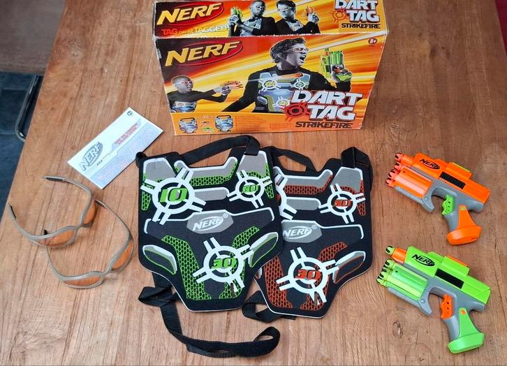 Nerf Dart Tag Strikefire Set - Compleet! (2× set), Kinderen en Baby's, Speelgoed | Overig, Zo goed als nieuw, Jongen of Meisje