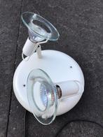 Te koop: halogeen lamp met twee spots, Ophalen, Gebruikt, Plafondspot of Wandspot, Overige materialen