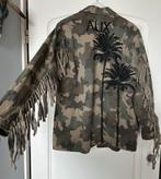 ALIX the label , legerprint jeans jas met franje, Maat 38/40 (M), Alix the label, Ophalen of Verzenden, Zo goed als nieuw