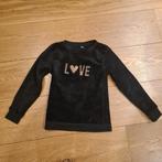 Zwarte teddy trui LOVE maat 134-140 van Zeeman, Ophalen of Verzenden, Gebruikt, Meisje, Trui of Vest