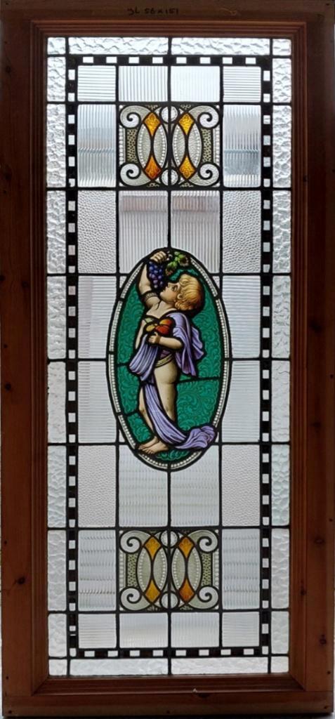 Gebrandschilderd glas in lood, Antiek en Kunst, Antiek | Glas en Kristal, Ophalen