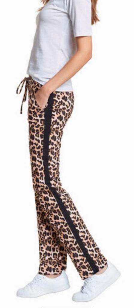 Mooie vrijwel nieuwe broek LaDress pantalon panter Havana S, Kleding | Dames, Broeken en Pantalons, Zo goed als nieuw, Beige, Lang