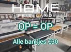 MEGADEAL - zelf gemaakt - bankjes - €30, 125 cm of meer, Metaal, Ophalen of Verzenden, Zo goed als nieuw