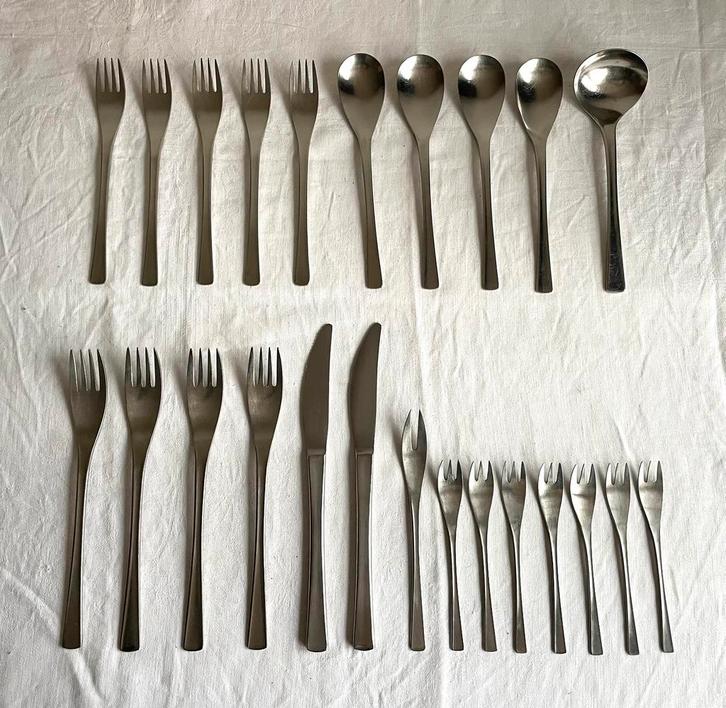 Gero Zilmeta model 519 Flamenco - diverse bestekdelen, Huis en Inrichting, Keuken | Bestek, Gebruikt, Los bestek, Rvs of Chroom