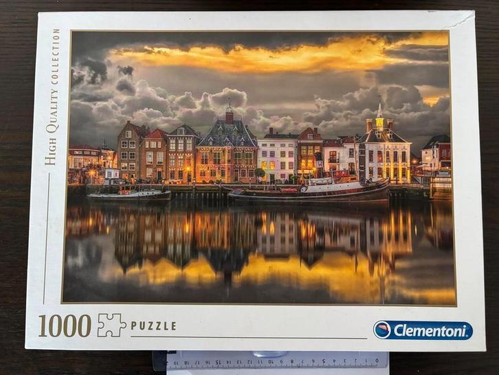 Puzzel 1000 stukjes Haven Maassluis, Hobby en Vrije tijd, Denksport en Puzzels, Zo goed als nieuw, 500 t/m 1500 stukjes, Ophalen of Verzenden