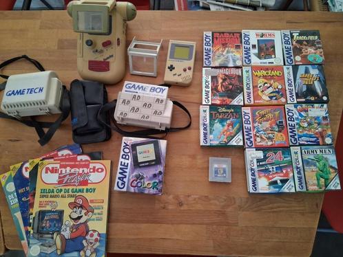 spelcomputer, Spelcomputers en Games, Spelcomputers | Nintendo Game Boy, Gebruikt, Overige modellen, Met games, Met beschermhoes of tas