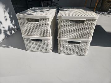 4x curver Style Opbergmand M - met Deksel - 18 liter beschikbaar voor biedingen