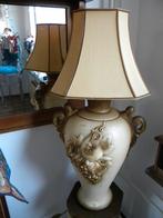 VAASLAMP AARDEWERK ITALIAANS, AARDEWERK VOET, TAFELLAMP, Huis en Inrichting, Lampen | Tafellampen, Ophalen, Gebruikt, BAROK, ROMANTISCH