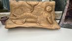 Liggende Buddha van Lotus Hout - Handgesneden Beeldje Kunstw, Antiek en Kunst, Ophalen