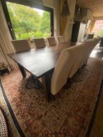Eettafel met 8 stoelen - Prachtige set!, Huis en Inrichting, Ophalen, Gebruikt, 100 tot 150 cm, Eikenhout